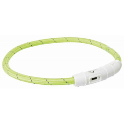 TRIXIE Obroża z Lampą Błyskową Dla Psa LED 65cm L-XL Zielona