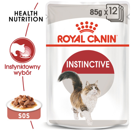 Royal Canin Instinctive FHN Karma Mokra W Sosie Dla Kotów Dorosłych, Wybrednych 36x85g