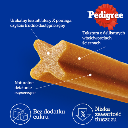 Pedigree DentaStix 112 sztuk (16x180g) Medium Średnie Rasy Gryzak Dla Psów
