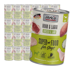 MAC's Dog Bezzbożowa Mokra Karma Dla Psa Z Kurczakiem i Jagnięciną 24x400g