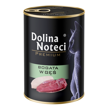 Dolina Noteci Premium 24x400g Mokra Karma Dla Kota Bogata w Indyka i Gęś
