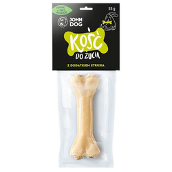 Przysmak Dla Psa John Dog Kość Do Żucia Z Dodatkiem Strusia 12cm