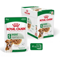 Royal Canin Mini Ageing 12+ 12x85g Karma Mokra Kawałki W Sosie Dla Psów Dojrzałych Po 12 Roku Życia Ras Małych