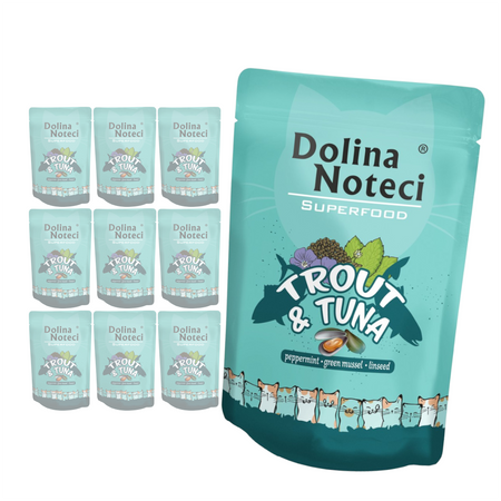 Dolina Noteci Superfood Mokra Karma Dla Kota Pstrąg Tuńczyk 10x85g
