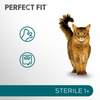 Perfect Fit Sterile 1+ z Wołowiną 6x750g Sucha Karma Dla Kotów Sterylizowanych