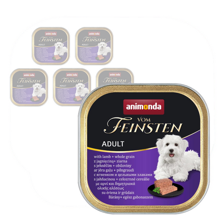 Animonda Vom Feinsten Mokra Karma Dla Psa 6x150g Z Jagnięciną I Ziarnami