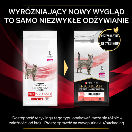 Purina Pro Plan Veterinary Diets Feline DM Diabetes Management Sucha Karma Dla Kota 5kg Redukcja Glukozy