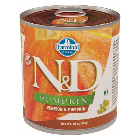 Farmina N&D Dog Venison Pumpkin 6x285g Mokra Karma Dla Dorosłych Psów Z Jeleniem i Dynią