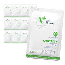 VetExpert Veterinary Diet Obesity Cat 12x100g Mokra Weterynaryjna Karma Dla Kotów Redukująca Nadmierną Masę Ciała