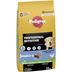 Pedigree Junior Professional Nutrition 12kg Z Drobiem I Warzywami Sucha Karma Dla Szczeniąt Średnich I Dużych Ras