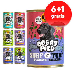Dobry Pies 7x400g Mokra Karma Dla Dorosłych Psów 7 Smaków 6+1 GRATIS