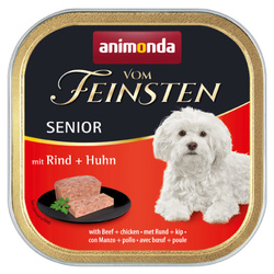 Animonda Vom Feinsten Senior 150g Mokra Karma Dla Starszego Psa z Wołowiną i Kurczakiem