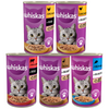 WHISKAS Adult 5 Smaków 24x400g Kurczak Wołowina Tuńczyk Kaczka Karma Mokra Dla Dorosłych Kotów