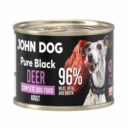 John Dog Pure Black Deer Adult 200g Mokra Karma Dla Psa Z Jeleniem