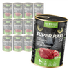 Super Rafi Cat 12x400g Bezzbożowa Mokra Karma Dla Kotów Z Dziczyzną I Sercami Z Kurczaka