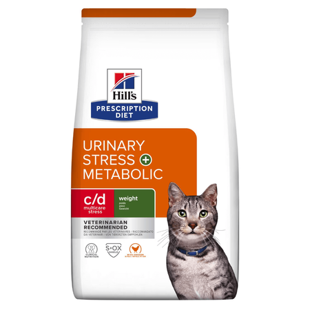 Hill's Prescription Diet c/d Urinary Stress Metabolic 3kg Sucha Karma Z Kurczakiem Dla Kota Wsparcie Zdrowia Układu Moczowego