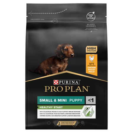 Purina Pro Plan Healthy Start Small & Mini Puppy 3kg Karma Dla Szczeniąt Małych Ras Bogata W Kurczaka