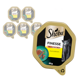 Sheba Finesse Tacka 6x85g Mokra Karma Pełnoporcjowa Dla Kota Z Kurczakiem W Musie