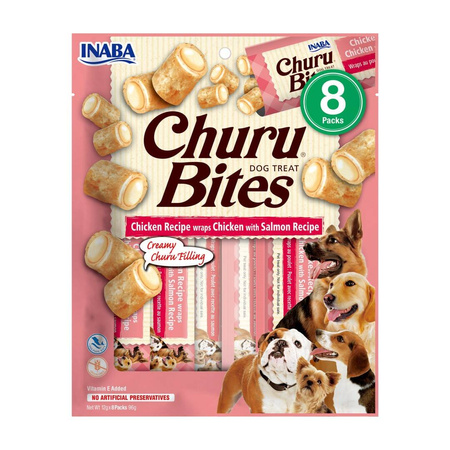 Inaba Dog Churu Bites Chicken Wraps 4x96g Przysmak dla Psa Mix Smaków