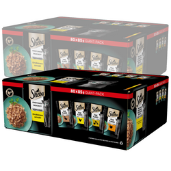 SHEBA Saszetki 160x85g Delicacy Drobiowe Smaki Mokra Karma Dla Dorosłych Kotów w Galaretce