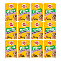 Pedigree Biscrok Multi Mix 12x 500g Przysmak dla psa chrupiące ciasteczka