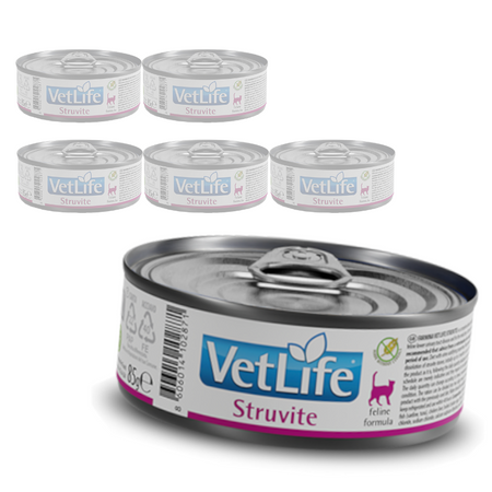 Farmina Vet Life Struvite Feline 6x85g Karma Mokra Dla Kota Rozpuszczanie Kamieni Struwitowych