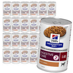 Hill's Prescription Diet i/d Digestive Care 24x360g Mokra Karma Dla Psa Z Indykiem Wsparcie Układu Pokarmowego