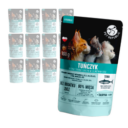 Petrepublic Mokra Karma Dla Kota Filet Z Tuńczyka 12x100g Kawałki W Sosie Dla Kotów Sterylizowanych