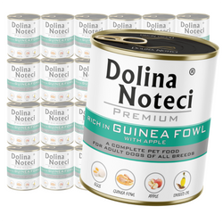 Dolina Noteci Premium Bogata w Perliczkę z Jabłkiem Puszka 24x800g Mokra Karma Dla Psa