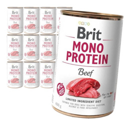 Brit Mono Protein 6x400g Mokra Karma dla Psów Wołowina Puszka