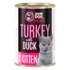 John Dog for Cats Mus Indyk z Kaczką 24x400g Bezzbożowa Mokra Karma Dla Kociąt