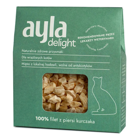 Ayla Delight Mix z Kurczaka 4x28g Liofilizowany Przysmak Dla Kota 100% Mięsa