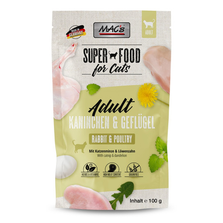 MAC's Cat Mokra Karma Dla Kota Królik Drób 12x100g