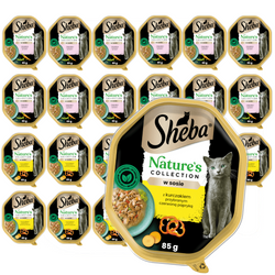 Sheba Nature's Collection Mix Smaków Łosoś I Kurczak W Sosie 22x85g Mokra Karma Dla Dorosłych Kotów