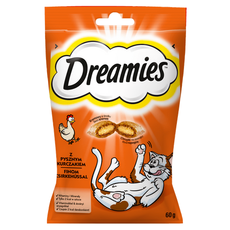 Dreamies z Pysznym Kurczakiem 60g Przysmaki dla kota