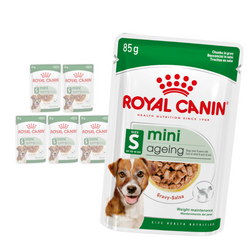 Royal Canin Mini Ageing 12+ 6x85g Karma Mokra Kawałki W Sosie Dla Psów Dojrzałych Po 12 Roku Życia Ras Małych