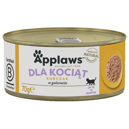 Applaws Cat Mokra Karma Dla Kociąt 3x70g Pierś z Kurczaka w Galaretce