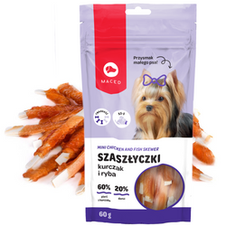 MACED Paluszki rybne z kurczakiem 60G - Przysmak dla psów małych ras