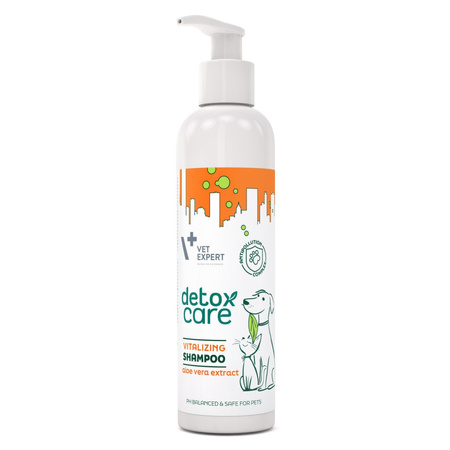 Vet Expert Detox Care Vitalizing Shampoo 250ml Szampon Dla Psów i Kotów z Matową Sierścią