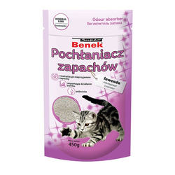 Super Benek LAWENDA 450g Granułki - Pochlaniacz Zapachów do Kociej Kuwety