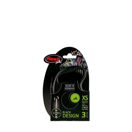 Flexi Smycz Automatyczna Dla Psa I Kota Black Design XS Linka 3 M Czarna