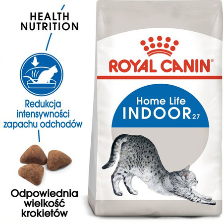 Royal Canin Indoor 27 Adult 4kg Sucha Karma Dla Dorosłych Kotów Niewychodzących
