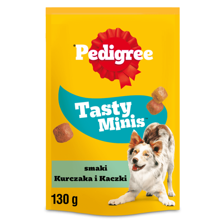 Pedigree Tasty Minis Chewy Cubes Z Kurczakiem 6*130g Przysmak dla psa 