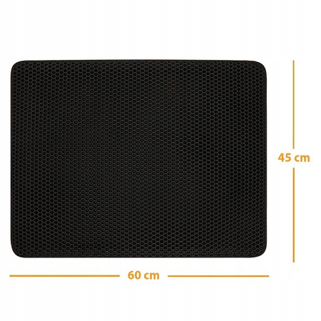 Wycieraczka Pod Kuwetę Zatrzymuje 90% Żwirku 60*45 CZARNA