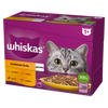 WHISKAS Adult Saszetki 48 x 85g Drobiowa Uczta Mokra Karma Dla Dorosłego Kota w Galaretce Kawałki z Kurczakiem Kaczką Drobiem Indykiem