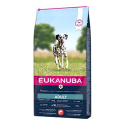 EUKANUBA Adult z Łososiem i Jęczmieniem 12kg Sucha Karma Dla Psów Dorosłych Dużych Ras