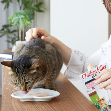 Inaba Ciao In Shrimp Broth 25g Naturalny Przysmak Dla Kota Grilowany Filet Z Kurczaka W Bulionie Z Krewetek