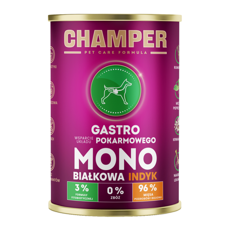 Petmex Skóra Dzika 15cm Gryzak Naturalny Przysmak Dla Psa 1kg + GRATIS 400g Mokra Karma Champer Gastro z Indykiem