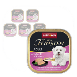 Animonda Vom Feisten Mokra Karma Dla Psa 6x150g Z Kurczakiem Jajkiem I Szynką