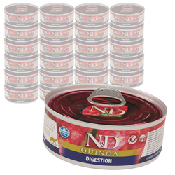 Farmina N&D Cat Quinoa Digestion 24x80g Mokra Karma Dla Kota Z Jagnięciną Na Trawienie